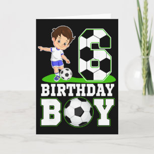 Carte Anniversaire de 6 ans Football Anniversaire de 6 a
