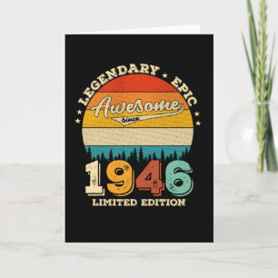 Carte anniversaire de 79 ans 1946 Magnifique 79e anniver