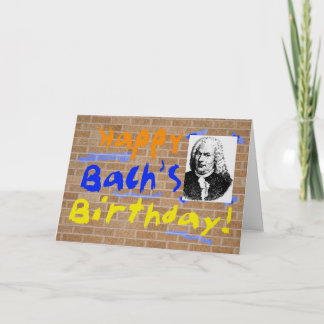Carte Anniversaire de Bach