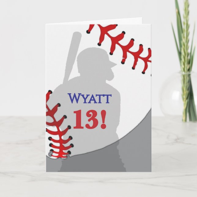 Carte Anniversaire de baseball  (Devant)