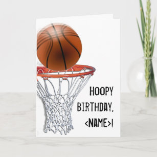 Carte Anniversaire De Basket Ball Zazzle Fr