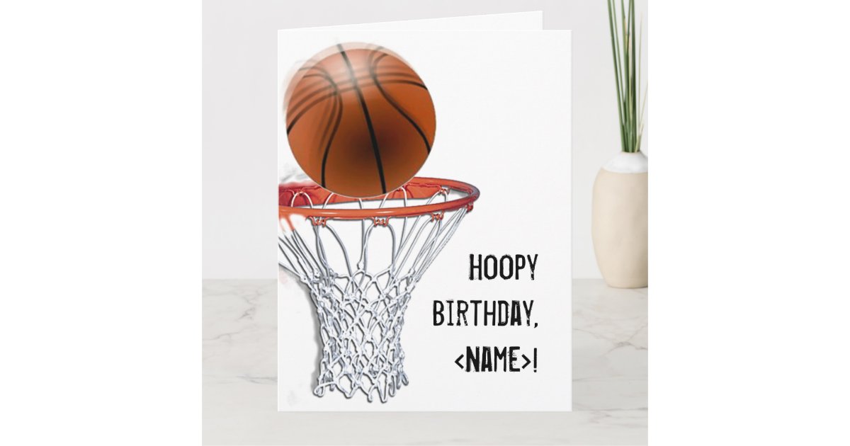 Carte Anniversaire de basket-ball | Zazzle.fr