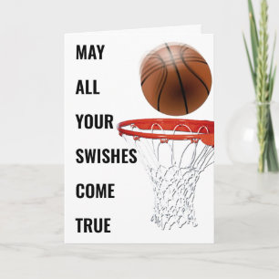 Carte Anniversaire de Basketball Drôle