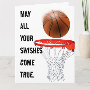 Carte Anniversaire de basketball personnalisé