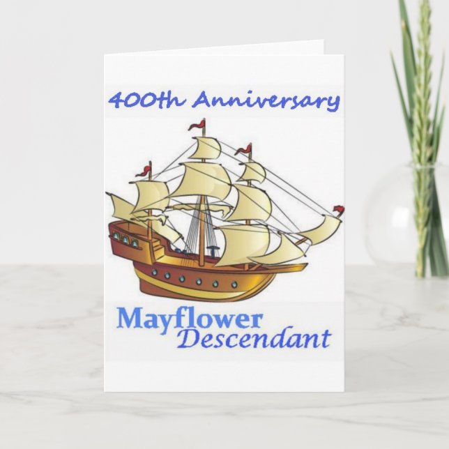 Carte Anniversaire de bateau de navigation de descendant (Devant)