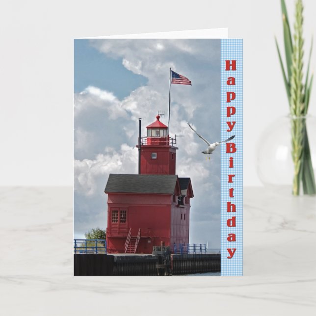 Carte Anniversaire de Big Red Lighthouse (Devant)