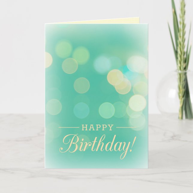 Carte Anniversaire de Bokeh (Devant)