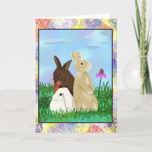 Carte Anniversaire de Bonny Bunnies (Devant)