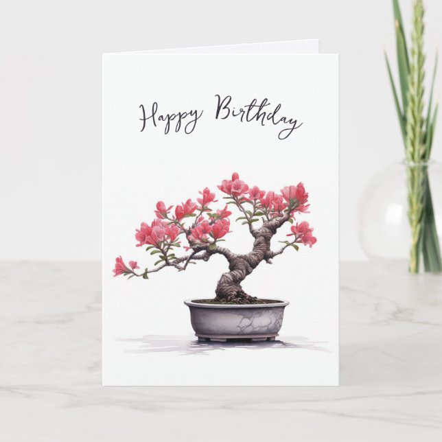 Carte Anniversaire de Bonsai Tree (Devant)