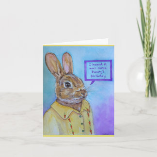 Carte Anniversaire de Bunny