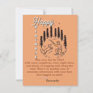Carte Anniversaire de campeur