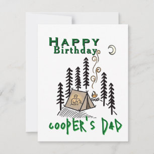 Carte Anniversaire de campeur