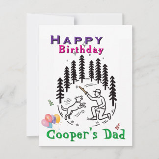Carte Anniversaire de campeur