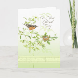 Carte Anniversaire de chanson de Robin