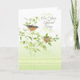 Carte Anniversaire de chanson de Robin