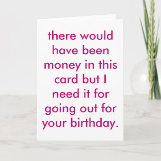 Carte anniversaire de cheapskate.