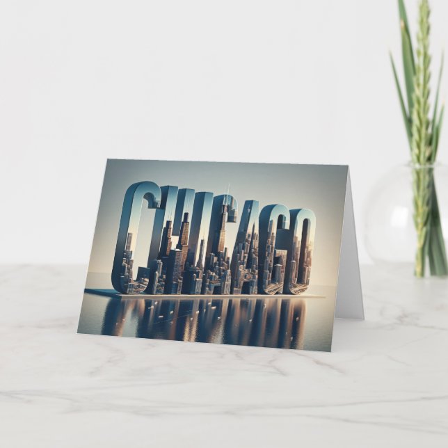 Carte Anniversaire de Chicago (Devant)