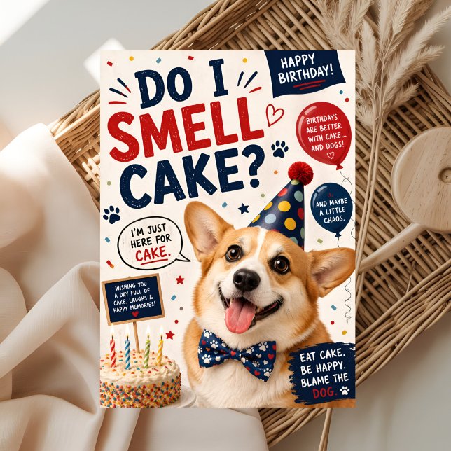 Carte Anniversaire de chien drôle (Créateur téléchargé)