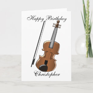 Cartes Violon D Anniversaire Zazzle Fr