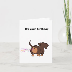 Carte Anniversaire de Dachshund
