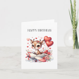 Carte Anniversaire de Deer Pilot