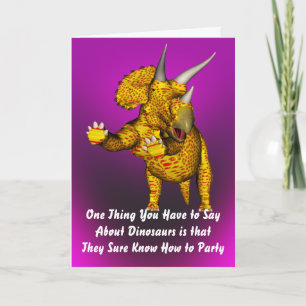 Carte Anniversaire de Dinosaur