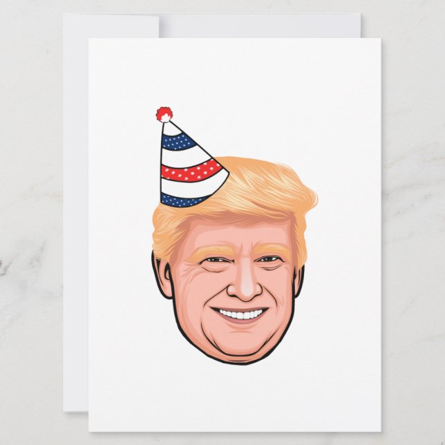 CARTE ANNIVERSAIRE DE DONALD TRUMP (Devant)