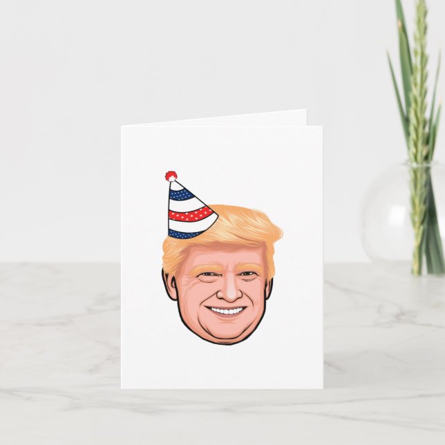 CARTE ANNIVERSAIRE DE DONALD TRUMP (Devant)