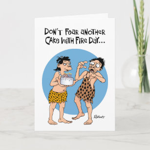 Cartes De Vœux Humour D Homme Des Cavernes Zazzle Fr