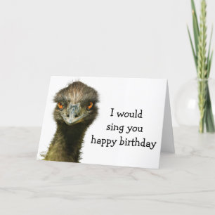 Carte Anniversaire de Emu No Songbird