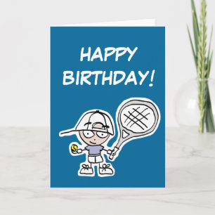 Carte Anniversaire de enfant avec petit joueur de