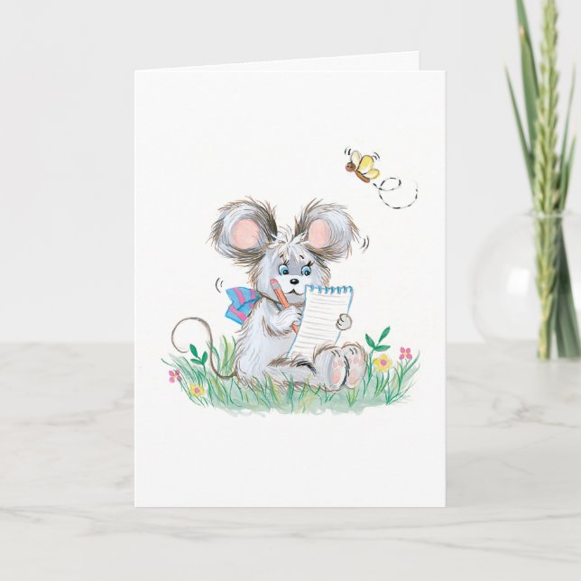 Carte Anniversaire de enfant Bunny mignonne (Devant)