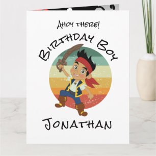 Carte anniversaire de enfant pirate