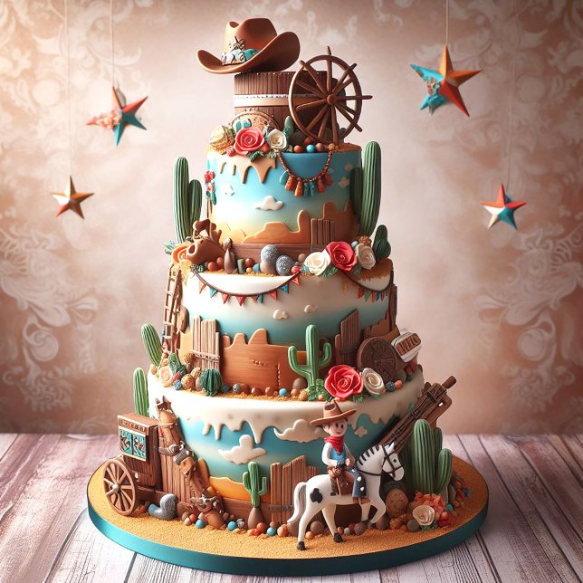 Carte Anniversaire de enfant WESTERN AMUSANT (Créateur téléchargé)