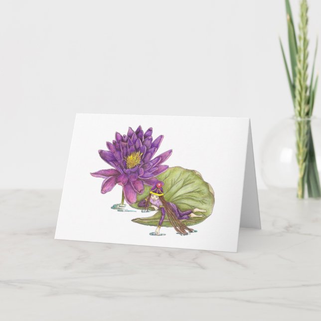 Carte Anniversaire de fée de juillet (Devant)