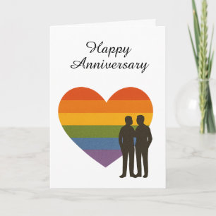 Carte Anniversaire de fierté du cœur LGBTQ+ - Amour d'un