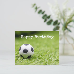Carte Anniversaire de football avec ballon de football s