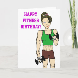 Carte Anniversaire de forme physique
