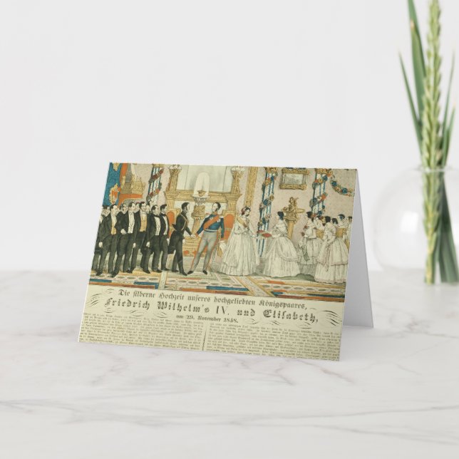 Carte Anniversaire de Frederick William IV et sien (Devant)