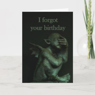 Carte Anniversaire de Gargoyle~belated