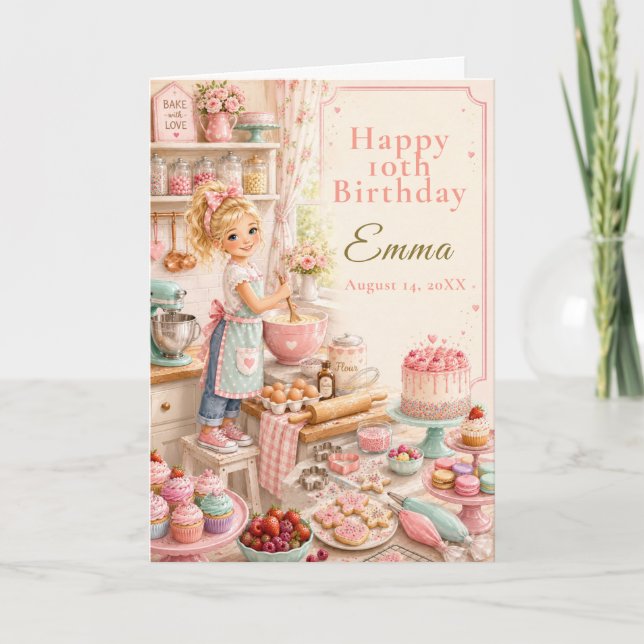 Carte Anniversaire de gâteau pour enfants (Devant)