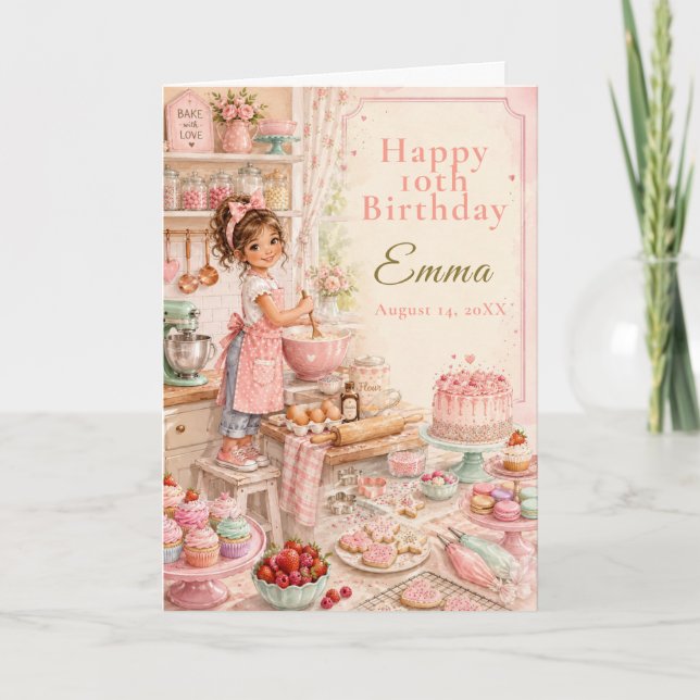 Carte Anniversaire de gâteaux pour enfants (Devant)