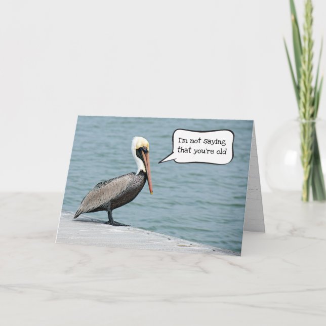 Carte Anniversaire de Gettin Pélican (Devant)