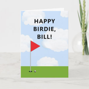Carte Anniversaire de Golf Drôle
