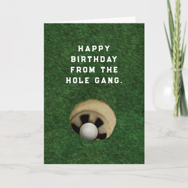 Carte Anniversaire de golf drôle (Devant)