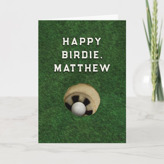 Carte Anniversaire de golf drôle (Devant)