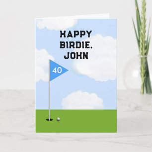 Carte Anniversaire de golf drôle