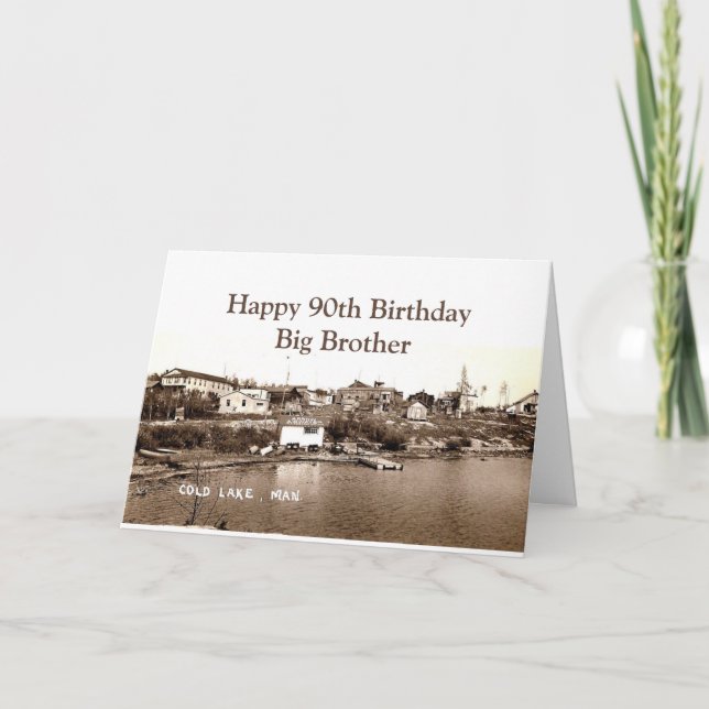 Carte Anniversaire de grand frère amusant (Devant)