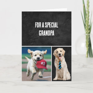 Carte Anniversaire de grand-père avec des récupérateurs 