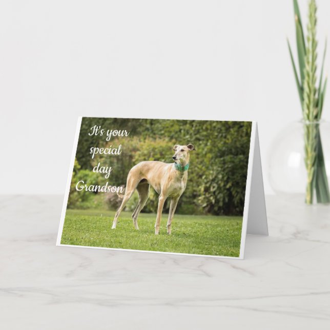 CARTE *ANNIVERSAIRE DE GRANDSON* ESPÉRONS QUE VOUS ÊTES  (Devant)